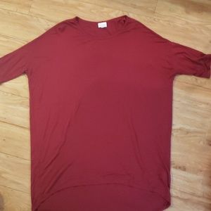 Lularoe Wine Colored Irma - high low tunic